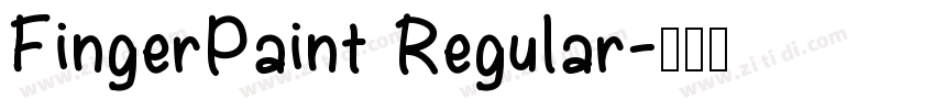 FingerPaint Regular字体转换